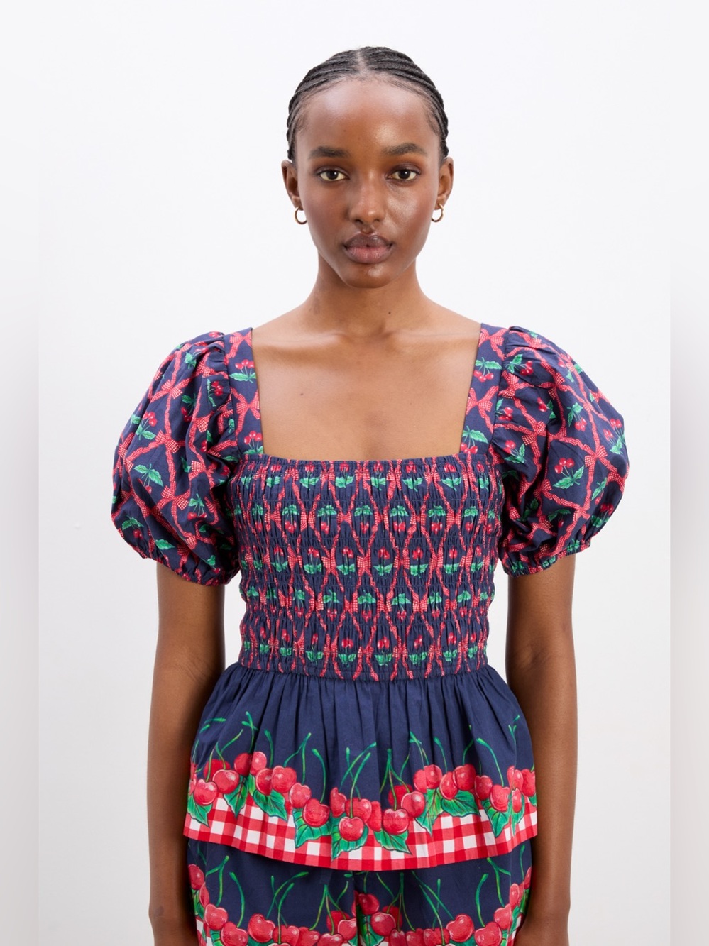 Allegra Blouse - Cherry Pie by Damson Madder NWT